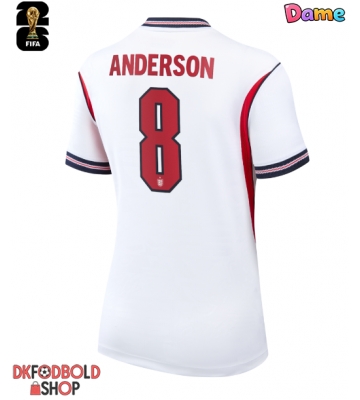 England Elliot Anderson #8 Hjemmebanetrøje Dame VM 2026 Kort ærmer